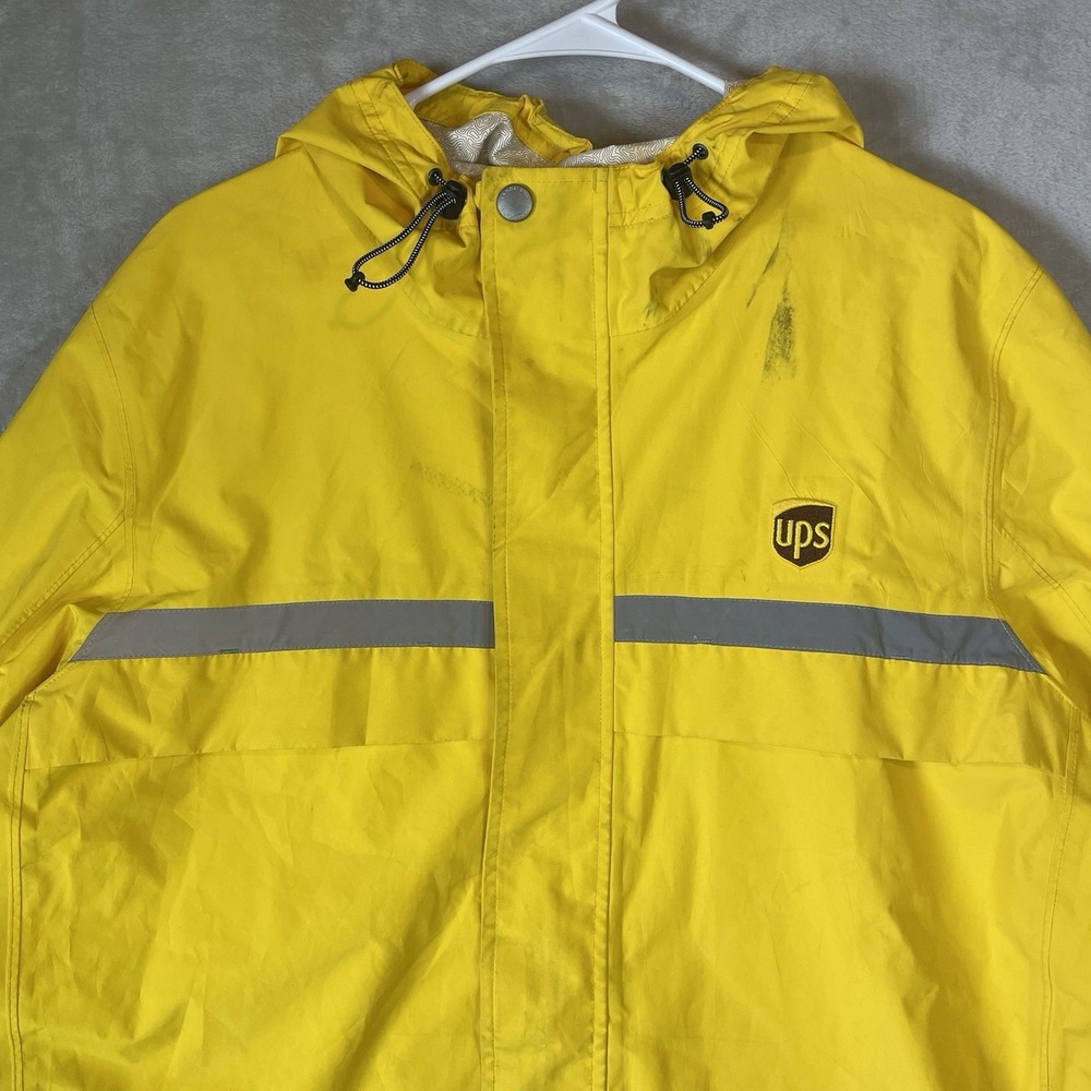 Vtg UPS United Parcel Service Jacket Mens XL Uniform Full Zip Windbreaker - Picture 3 of 15